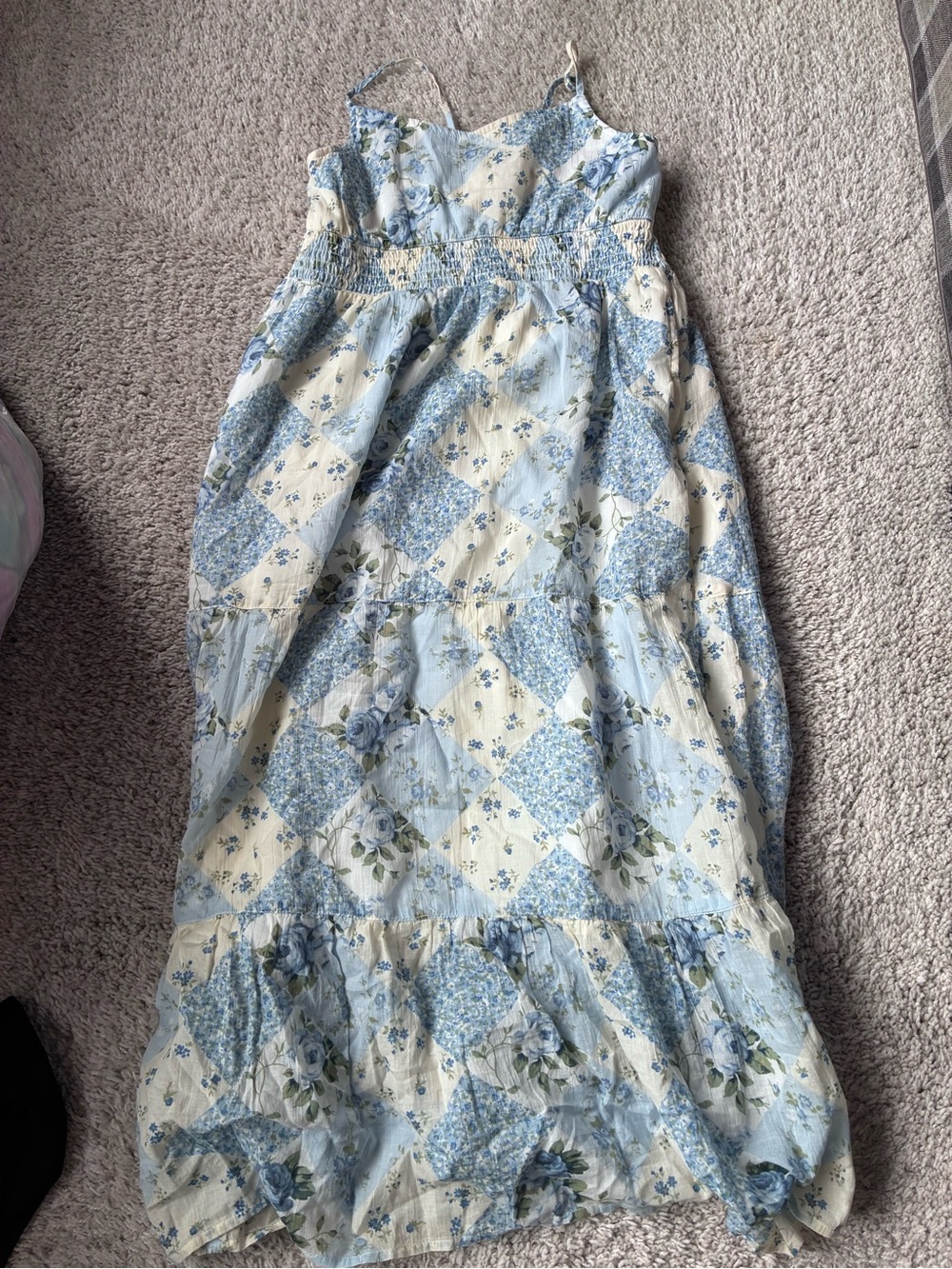 NWT Girls Light Blue and White Sundress